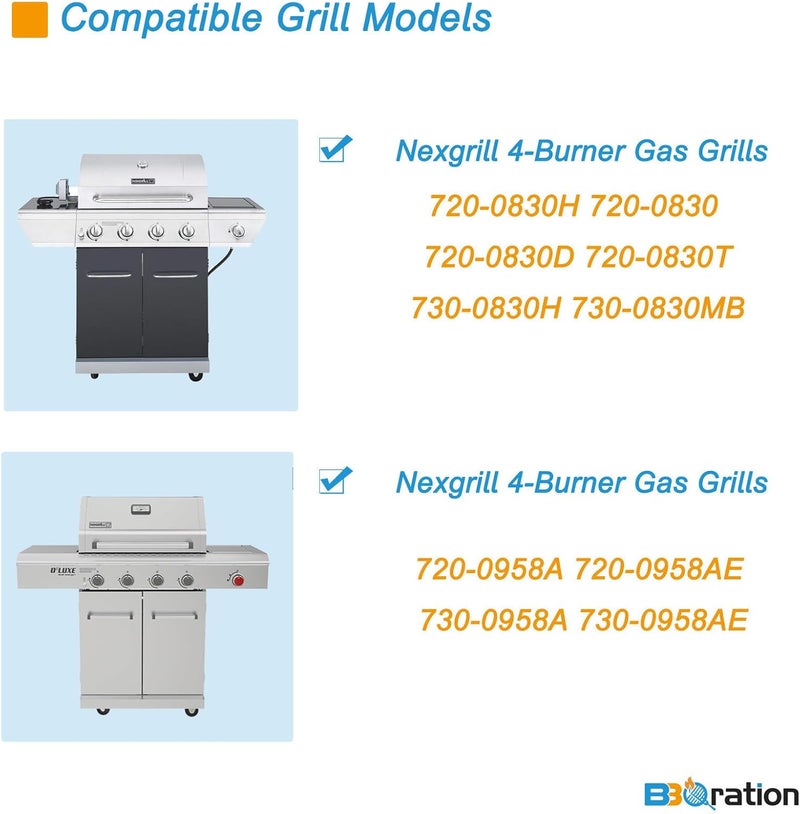 BBQration Warming Rack Grill Parts for Nexgrill 720-0830H 720-0958AE 720-0789H, 25.6 Inch Grill Rack Swing Away Grid for Nexgrill Replacement Parts 4 Burner - Image 2